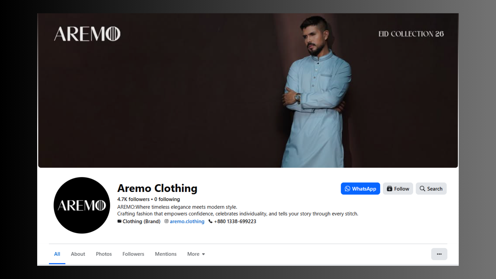 Aremo Clothing closing