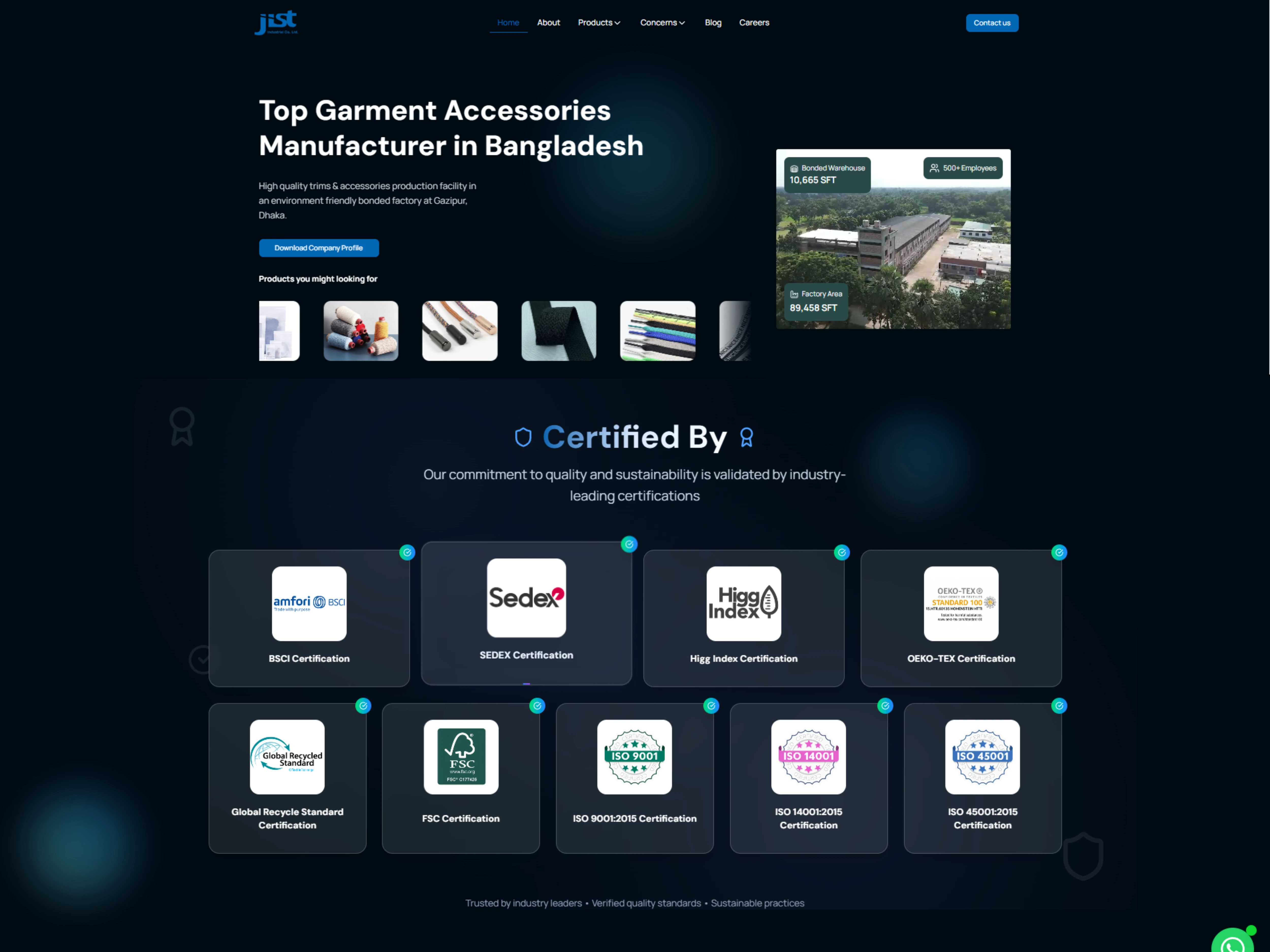 Jist Industrial detail